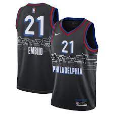 There was no basketball swoosh or big star over the i, to the surprise of some. Philadelphia 76ers Nike City Edition Swingman Jersey Joel Embiid Youth 2020