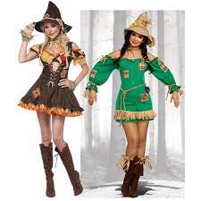 Disfraz de espantapajaros para mujer. Disfraz De Espantapajaros Para Mujer Disfraz De Halloween Fiesta De Carnaval Puesta En Escena De Circo Vestido De Payaso Divertido Trajes De Festividades Aliexpress