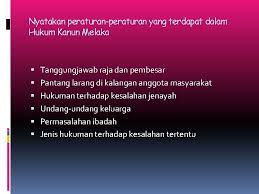 Nor mrm, ibrahim azb, yusofa zakaria mf, ramli mfm (2012) early history of islamic education and its expansion in the state of kelantan, malaysia. Tujuan Hukum Kanun Melaka Digubal