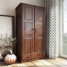 This stunning walnut wardrobe/armoire is massive in size and has a beautiful dark wood stain. 100 Solid Wood Flexible Wardrobe Armoire Closet By Palace Imports Mocha Color 32 W X 72 H X 21 D 1 Shelf 1 Clothing