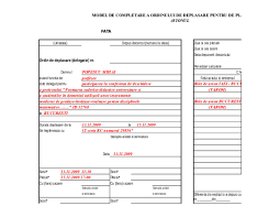 Cheltuielile de deplasare se efectuează în limita sumei şi a surselor de finanţare, aprobate prin cererea de deplasare, anexă la prezentul ordin 3. Xls Model Completare Ordin De Deplasare Cs Stefan Alexandra Maria Academia Edu