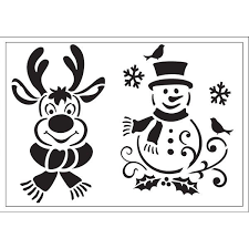 Entdecken sie hier vielfältige weihnachtsmotive, von elegant bis. Stencil 21x29 7 Cm Tel Christmas Stencils Silhouette Christmas Stencils