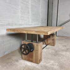 Lovely frosted glass table with a stainless steel / chrome colour frame. Oak Coffee Table Custom Made Height Adjustable Z019 Dt69