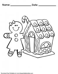 While the origins of gingerbread are clear, the origins of the gingerbread house decorated as a family at christmas are not. Gingerbread House Coloring Page Worksheet