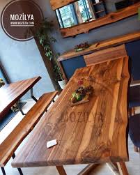 Mozilya Alaca Dogal Kutuk Masa Mozilya Alaca Natural Wood Table Mobilya Tasarim Ahsap Masa