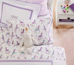 Create or shop a baby registry to find the perfect present. Organic Magical Unicorn Kids Sheet Set Pottery Barn Kids