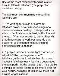 Istikhara dua for marriage the simplest way to practice it is by reciting two rakat nafil namaz after performing the obligatory prayer of the night. Istikhara