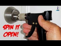 As long as the door frame and strike plate are in good condition, it is extremely difficult for an intruder to access your home through an engaged deadbolt, even with drills, saws, picks, or. How To Spin Open A Deadbolt Lock Youtube Deadbolt Lock Deadbolt Lock