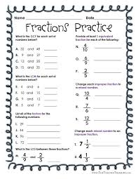 Seventh (7th) grade/level math worksheets to master 7th grade mathematics topics. Free Fractions Practice Gcf Lcm Lcd Mixed Numbers Equivalent And Improper Fractions Math Fractions Math Instruction Math Resources