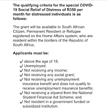 On the 25th of this month july 2021, the president of south africa announced the reinstatement of the sassa srd r350 grant which was expired in april 2021. Gcis Media Liaison On Twitter Qualifying Citizens Can Apply For The Social Relief Of Distress Grant By Using The New Whatsapp Line Will Be 082 0468 553 Or The Ussd Or Sms