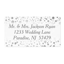 Black And White Label Background Stylish Silver Confetti Dots White Background Label Custom Giftwrap Papercraft Wrappingpaper Gifts Confetti Dots Modern Wedding Design Magical Wedding