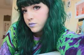 Manic Panic Green Envy Dyed Over Medium Brown Hair Green Hair Dark Green Hair Dye My Hair