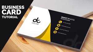 Keep all your key copy at least 5mm from the trim edge Business Card Design In Photoshop Cs6 Tutorial Learn Photoshop Front Youtube