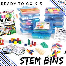 Make Stem Fun And Easy In Your Classroom With These Ready To Go Stem Bins Perfect For Kindergarten First Grade 2n Stem Bins Stem Elementary Stem Experiments