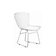Mod Made Chrome Wire Side Chair Steel Dining Chair Dining Chairs Modern Dining Chairs