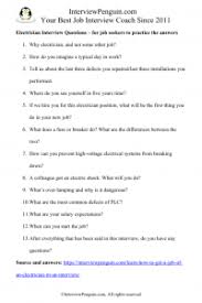 From tricky riddles to u.s. 10 Most Common Electrician Interview Questions Answers