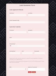 Since my experience (last post) i have developed an employee guarantors form which is issued as part of the interview and employment process. Banking Form Templates Free Online Forms Formplus