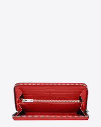 Saint Laurent Rive Gauche Slg Discover The Selection And Shop Online On Ysl Com Zip Around Wallet Wallet Leather