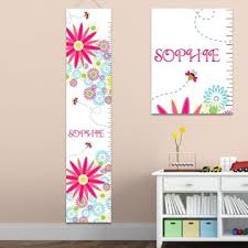 Details About Kids Childs Growth Chart Height Measuring Wall Canvas Banner Personalized W Name