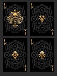 Bicycle Black And Gold Playing Cards Bicycle Steampunk Bandits Playing Cards Deck Playing Cards Art Playing Cards Design Playing Card Deck