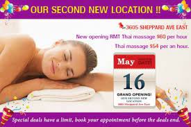 King Thai Massage Health Care Centre Opens Their Second New Location At 3605 Sheppard Ave East On Canada On May 16 2018 For Thi Spa Packages Massage Spa Day