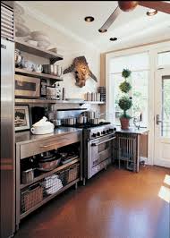 Open Shelving For A Stainless Steel Kitchen Cabinets Kitchen Design Open Rustic Kitchen Rustic Kitchen Cabinets