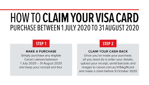 Purchasing a visa gift card does not require an application or credit check. Claim A Bonus Visa Gift Card On Selected Cameras Sunstudios Australia