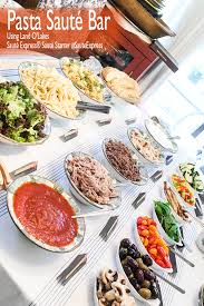 Pasta Bar Quick Dinner Ideas Recipes Pasta Bar Party Food Bars Dinner Party Menu