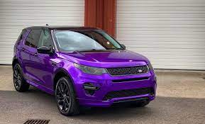 purple discovery sport dynamic lux purplecar purple purplewrap landrover landroverdiscovery discoverysport modif land rover land rover defender suv car