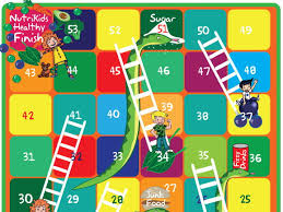 Healthy Snakes Ladders Game