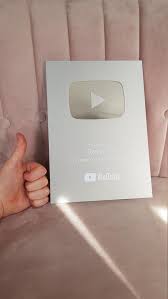 Personalized Youtube Subscriber Milestone Award Play Button Gold Silver Novelty Plaque Replica New Mirror Version You Youtube Subscribers Youtube Milestones