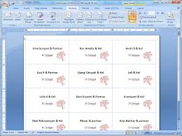 Cara Mencetak Label Undangan Sendiri 1 Buka Microsoft Word 2 Lalu Setting Label Dengan Klik Mailings Pada Tab Bagian Atas Microsoft Undangan Ukuran Kertas