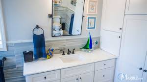 Improving the look of your bathroom can be as simple as replacing your old bathroom vanity countertops. Sparkling Blue Marble Bathroom Vanity Marble Com