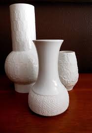 Mid Century Thomas Rosenthal Germany Op Art Matte Glazed White Etsy White Vases Op Art Vintage Vases