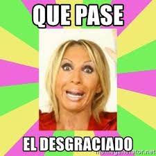 Laura bozzo contó el origen de que pase el desgraciado (foto: Que Pase El Desgraciado Laura Bozzo Meme Generator
