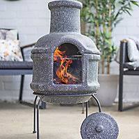 I recently bought a bench for the other side of the garden and decided i needed another one for there, so bought a second one. La Hacienda Teplo Clay Chiminea Diy At B Q