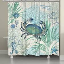 Blue Crab Accent Rug Coastal Style Decorating Bathroom Design Decor Nautical Bathrooms