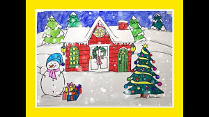 Như chúa jesus đã làm. Váº½ Tranh Ä'á» Tai Giang Sinh How To Draw A Christmas House Youtube
