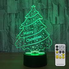 Night Lights For Kids With Remote Controller Led Touch 7 Colors Changing Desk La Decorating With Christmas Lights Christmas Decorations Christmas Tree Lighting