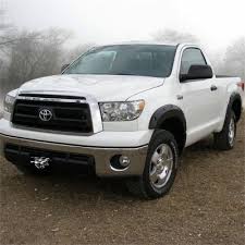 We currently carry 11 fender flare products to choose from for your 2017 toyota tundra, and our inventory prices range from as little as $223.99 up to $406.99. Stampede 8415 2 Black Ruff Riderz Smooth Finish 4 Piece Fender Flare For 2007 2013 Toyota Tundra Fits 66 7 78 7 97 6 In Bed