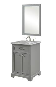 These crystal vanity lights absolutely dazzle, glimmering cheerily even when the. 24 In Single Bathroom Vanity Set In Light Grey Hxzl1 The Lighting Boutique