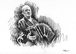 Astor Piazzolla 04, Dessin par Chelo Leyria | Artmajeur