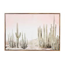 Set of 3 watercolor cactus print cactus art print gallery | etsy. Cactus Desert Framed Canvas Art Print Kirklands