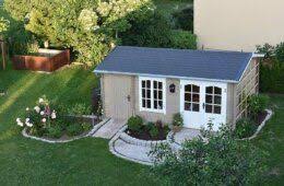 Gartenhaus Montana 44 Refugium Als Wohn Und Partyhaus In 2020 Gartenhaus Gartenhaus Mit Veranda Kleines Gartenhaus