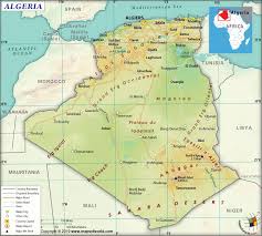 What Are The Key Facts Of Algeria Africa Map Geography Country Maps
