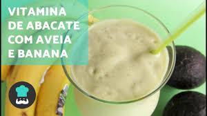 Aprenda a fazer uma receita de vitamina de abacate, muito cremosa, saudável e muito saborosa. Vitamina De Abacate Fit Com Aveia E Banana Youtube