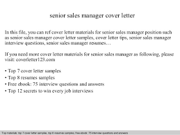 Marketing sales manager cover letter pdf template free download. Senior Sales Manager Cover Letter