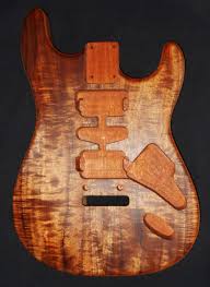 Custom Hawaiian Curly Koa Wood Stratocaster Body American Standard Strat Specs Koa Wood American Standard Koa