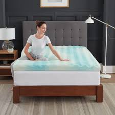 4 inch deep luxury hotel quality microfiber soft mattress topper double toppers. Brookstone 4in Memory Foam Topper Queen Walmart Com Walmart Com