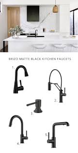 matte black modern kitchen faucets